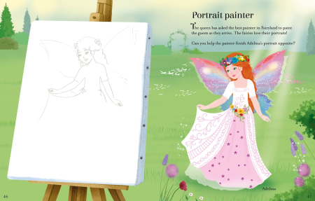 9781836042600 Usborne Sticker Dolly Dressing Magical Fairy Ball Activity Book [8]