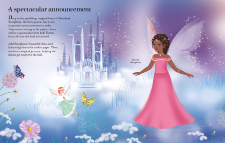 9781836042600 Usborne Sticker Dolly Dressing Magical Fairy Ball Activity Book [10]