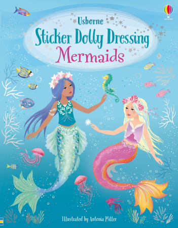 Vietuitoare marine, mari, oceane - 9781474973434 Usborne Sticker Dolly Dressing Mermaids