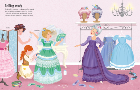9781805076872 Usborne Sticker Dolly Dressing Cinderella [2]