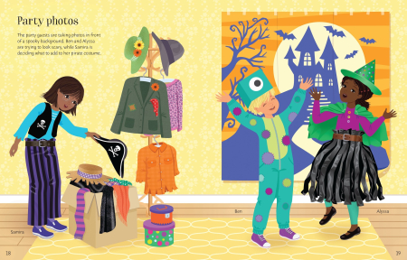 9781835408407 Usborne Sticker Dolly Dressing Halloween Party [7]