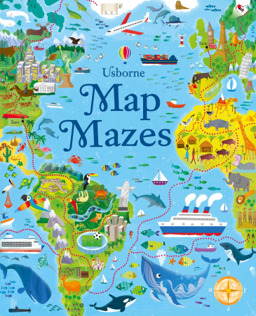 Geografie - 9781474921466 Usborne Map Mazes