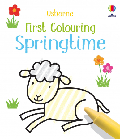 Carti de colorat - 9781474985420 Usborne First Colouring Springtime