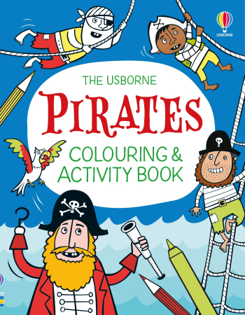 Vietuitoare marine, mari, oceane - 9781836044130 Usborne Pirates Colouring and Activity Book