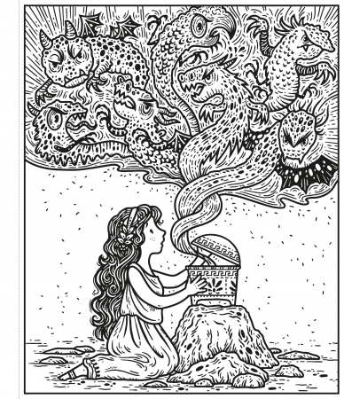 Carte de pictat cu apa "Magic painting book Greek Myths", Usborne [3]