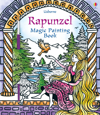 Carte de pictat cu apa Rapunzel, "Magic painting book Rapunzel", Usborne [0]