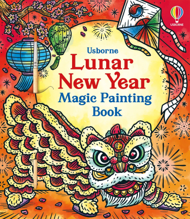 Carti de pictat cu apa (magic painting) - 9781803701110 Usborne Lunar New Year Magic Painting Book