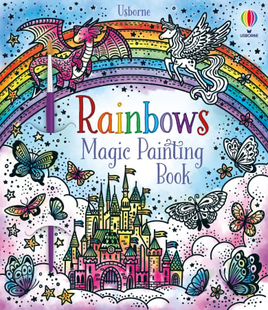 Carte de pictat cu apa curcubeu, "Magic painting book Rainbows", Usborne [0]