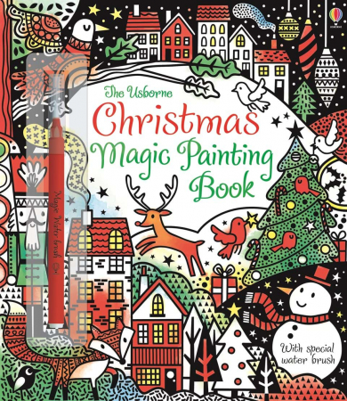 Craciun - Carte de pictat cu apa "Magic painting book Christmas", Usborne