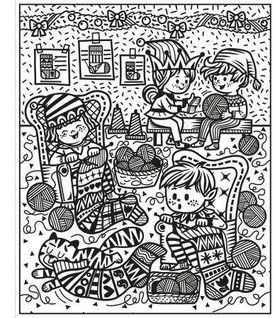 9781803707525 Usborne Santa and the Elves Magic Painting Book [3]
