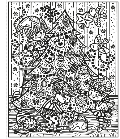 9781803707525 Usborne Santa and the Elves Magic Painting Book [2]