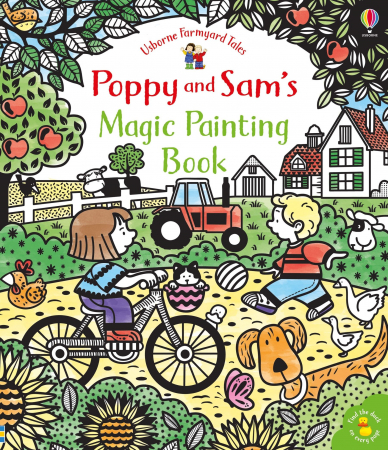 Poppy si Sam - Carte de pictat cu apa "Magic painting book Poppy and Sam", Usborne