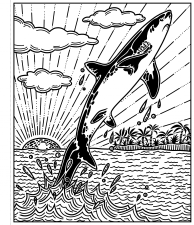 9781805079385 Usborne Sharks Magic Painting Book [2]