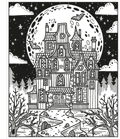 Carte de pictat cu apa "Magic painting book Halloween", Usborne [2]