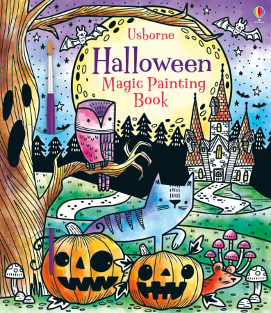 Carte de pictat cu apa Halloween, "Magic painting book Halloween", Usborne [0]