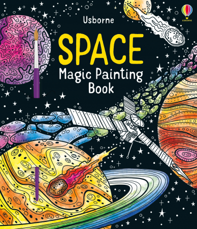 Carte de pictat cu apa spatiu, "Magic painting book Space", Usborne [0]