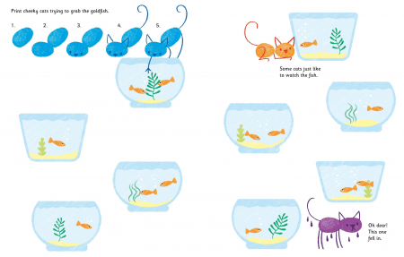 Carte de pictat cu degetele "Fingerprint activities Cats and dogs", Usborne [3]
