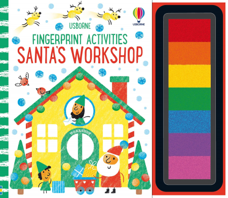 Craciun - 9781805318910 Usborne Fingerprint activities Santa's Workshop