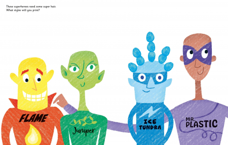 9781474996013 Usborne Fingerprint Activities Superheroes [1]