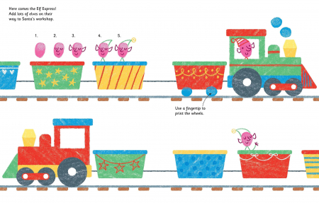 Carte de pictat cu degetele "Fingerprint activities Christmas", Usborne [1]