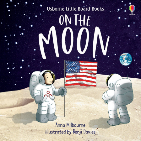 Spatiu - 9781474966658 Usborne Little Board Books On the Moon