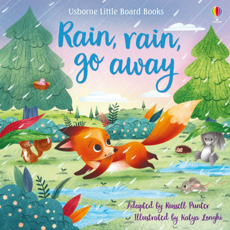 Povesti ilustrate & romane - 9781474969611 Usborne Little Board Books Rain, rain, go away