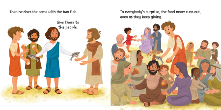 9781836045649 Usborne Little Board Books The Loaves and the Fishes [3]