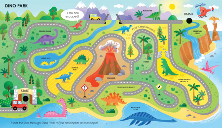 9781805071150 Usborne Fingertrail Dinosaur Mazes [1]