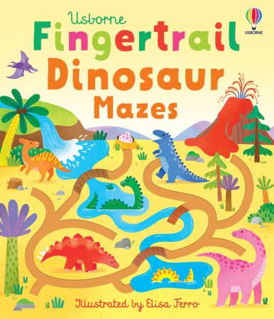 Copilasii invata - 9781805071150 Usborne Fingertrail Dinosaur Mazes