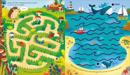 9781805077213 Usborne Fingertrail Animal Mazes [3]