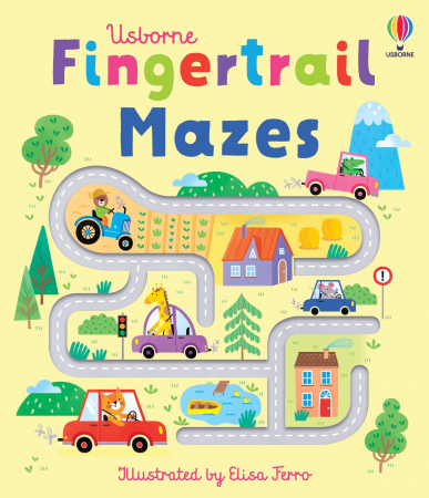 Carti senzoriale pentru bebe - 9781803702865 Usborne Fingertrail Mazes