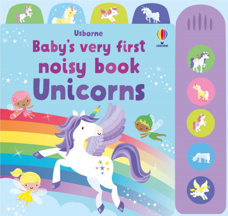 Unicorni - 9781803707648 Usborne Baby's Very First Noisy Book Unicorns