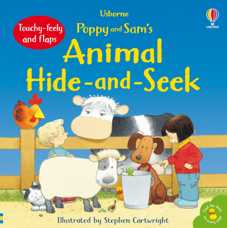 Carti senzoriale pentru bebe - 9780746055755 Usborne Poppy and Sam's Animal Hide-and-Seek