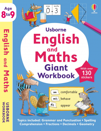 Activitati matematice - 9781805310013 Usborne English and Maths Giant Workbook 8-9