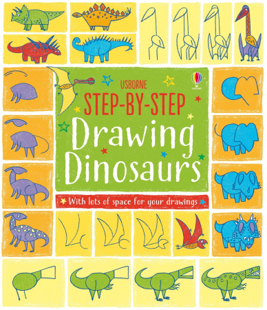 Dinozauri - Cum sa desenam pas cu pas Dinozauri, "Step-by-step drawing Dinosaurs", Usborne