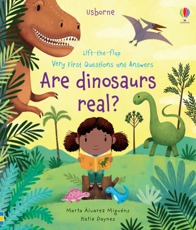 Carte Sunt dinozaurii reali?, cu ferestre, "Very First Questions and Answers Are Dinosaurs Real?", Usborne [0]
