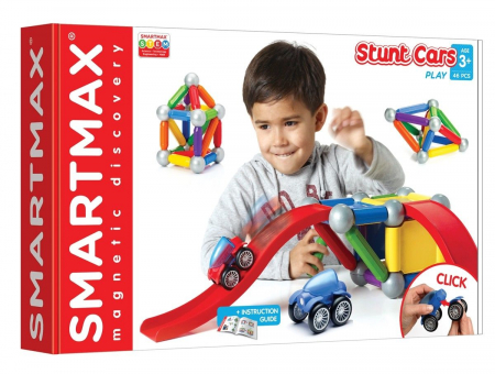Joc magnetic SmartMax Play, Basic Stunt Cars, set vehicule [2]