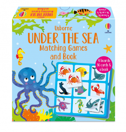 Vietuitoare marine, mari, oceane - 9781836040286 Usborne Under The Sea Matching Games