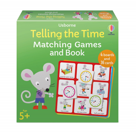Jocuri - 9781803704722 Usborne Telling the Time Matching Games and Book