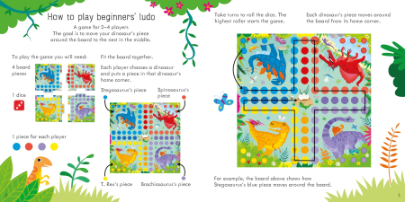9781474998109 Usborne Ludo Board Game Dinosaurs [4]