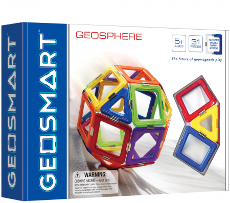 Joc magnetic GeoSmart, set GeoSphere, 31 piese [3]