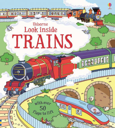 Trenul, cu ferestre, "Look inside trains", Usborne [0]
