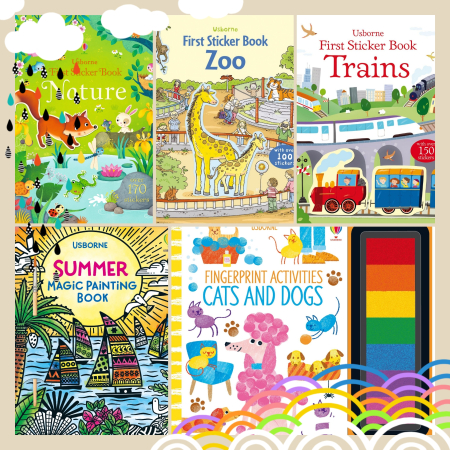 Carti de pictat cu apa (magic painting) - Pachet activitati "Ziua Cartii", Usborne