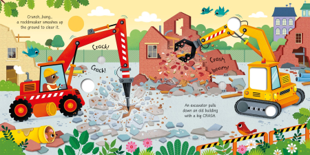 Pachet 4 carti cu sunete utilaje "Ziua Cartii", Usborne [4]