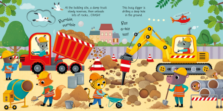 Pachet 4 carti cu sunete utilaje "Ziua Cartii", Usborne [2]