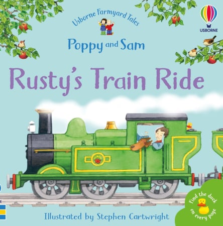 Poppy si Sam - 9780746063125 Usborne Rusty's Train Ride