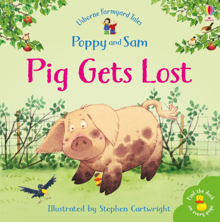 Poppy si Sam - 9780746063149 Usborne Pig Gets Lost