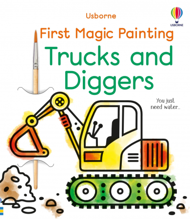 Activitati Usborne - 9781803701080 Usborne First Magic Painting First Magic Painting Trucks and Diggers