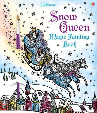 Craciun - 9781474933803 Usborne ​​​​​​​Magic painting book Snow Queen