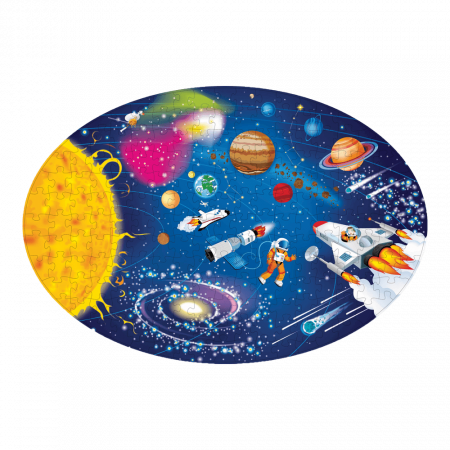 Puzzle podea, Calatoreste, Invata, Exploreaza: Spatiul, Sistemul Solar, 98x67cm [1]